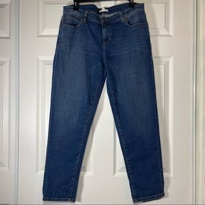 Eileen Fisher Jeans Womens Sz 10 Blue Denim Straight Leg Organic Cotton Stretch
